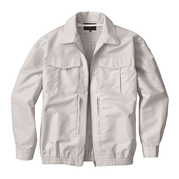 KU92130 冷房装置服 R 綿ポリ混紡 スペーサー一体型 服のみ しろがね色 4L DIY・工具-安全・保護用品