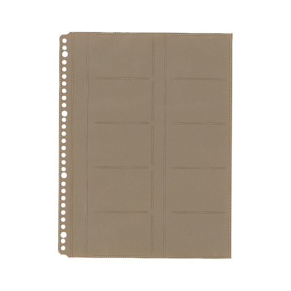 (まとめ) キングジム 名刺ホルダー 台紙35・39・39W用 A4タテ 2・4・30穴 20ポケット/枚 39D 1パック(10枚) 【×20セット】