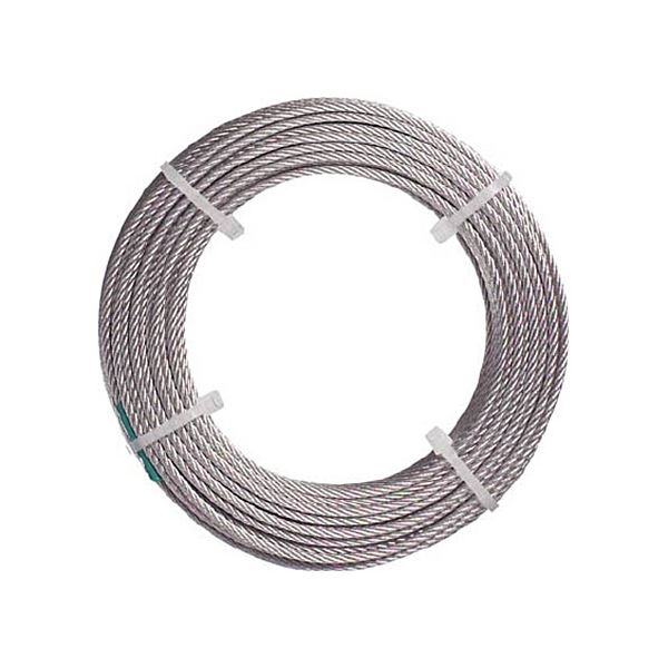 (まとめ) TRUSCO ナイロン被覆ステンレスワイヤロープ 1mm×20m CWC-1S20 1巻 【×3セット】
