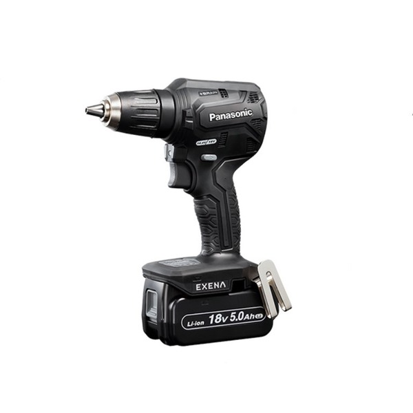 パナソニック EXENA エグゼナ Pシリーズ 18V 充電 ドリルドライバー 黒 5.0Ah電池2個付 EZ1DD1J18D-B 工具 ツール DIY