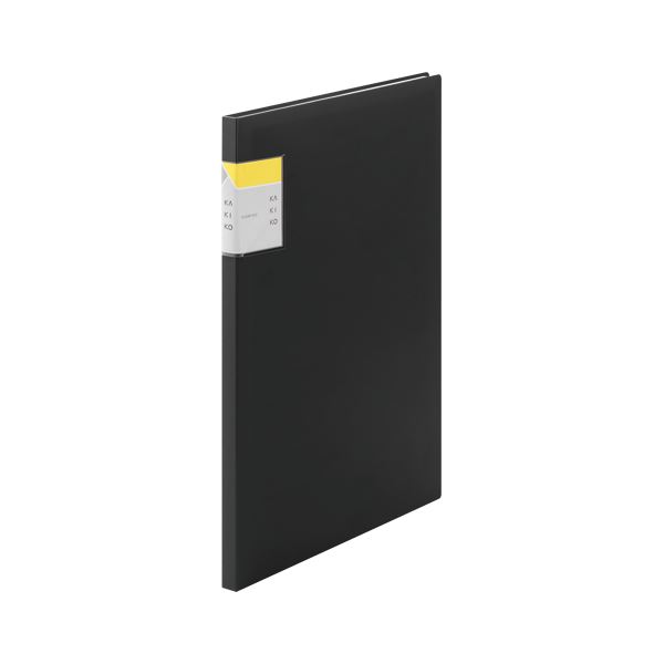 （まとめ） キングジム クリアーファイル カキコ A4判タテ型/A3判ヨコ型兼用（A4・20面） 黒 【×10セット】 6,489円