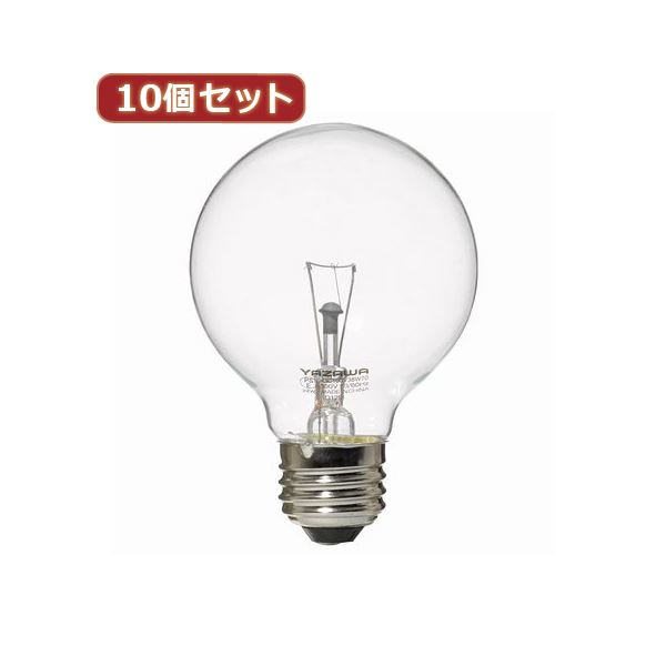 （まとめ）YAZAWA 10個仕掛ける どんぶり鉢白熱電球40W形せつ然たる GC100V38W70X10【×2仕掛ける】 白熱電球-電球-ライト・照明器具