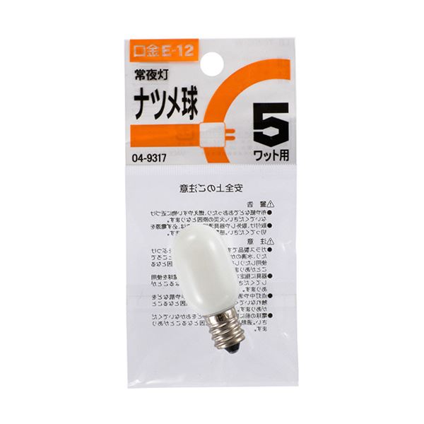 (まとめ) オーム電機 ナツメ球 E12 5W白いこと LB-T0205-W 1仕掛ける(10個) 【×10仕掛ける】