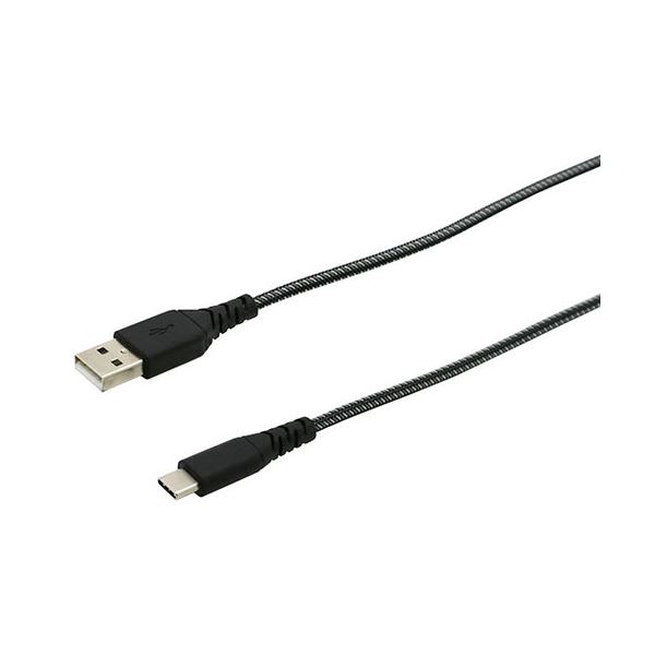【5個仕掛ける】wantobe 窮まりストロングケーブル TYPEC 3A 1.0M BK WTCKS100KX5