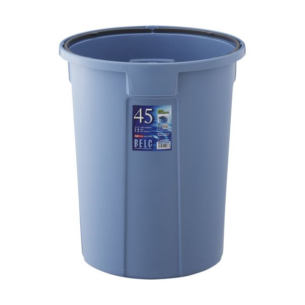 （まとめ）栗鼠 ベルク 丸型 45L 本体 青色DS-920-001-3 1台（フタ別売）【×2仕掛ける】