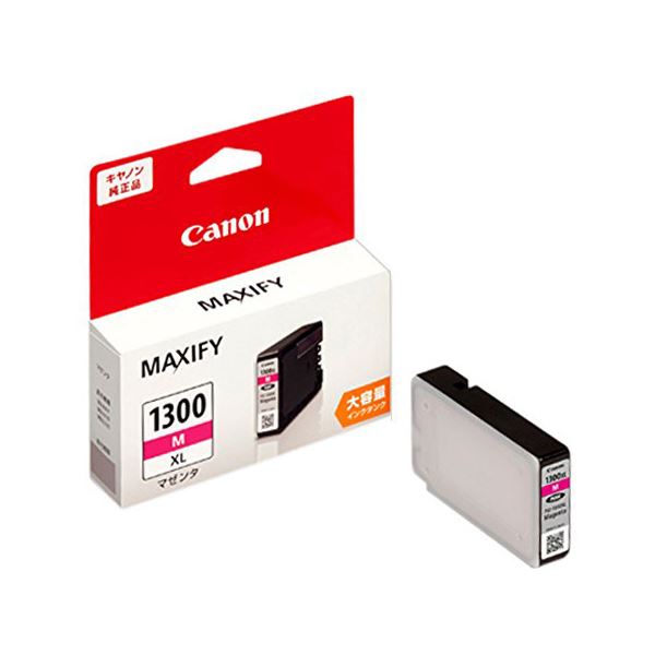 (まとめ) キヤノン インキ貯蔵タンクPGI-1300XLM マゼンタ(大静電容量) 9191B001 1個  【×10仕掛ける】