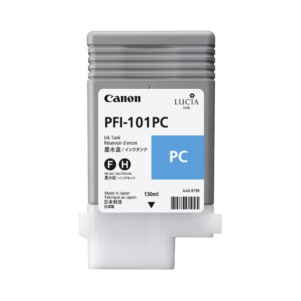 （まとめ） キヤノン Canon インキ貯蔵タンク PFI-101 絵の具写真絵シアン 130ml 0887B001 1個 【×6仕掛ける】