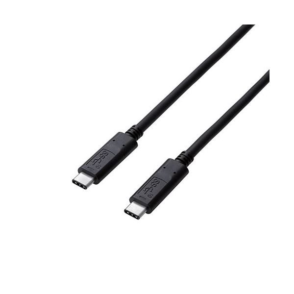 【5個仕掛ける】エレコム USB3.1有線テレビ/Gen2/C-C手合い/公証品/PD相応う/5A最終生産物/0.5m/黒いこと USB3-CC5P05NBKX5