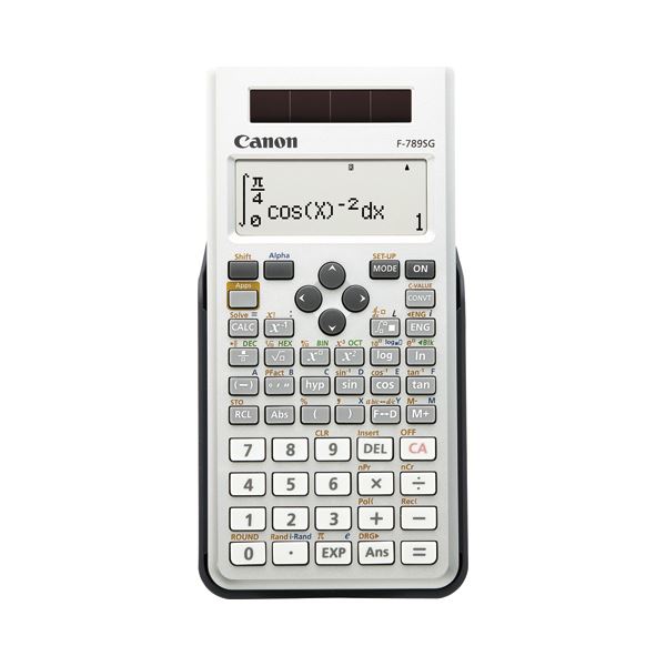 (まとめ) キヤノン Canon 1価関数計算器 F-789SG-SL SOB 20桁 読みもの見晴らし 4451価関数 19記憶装置 白いこと 6952B001 1台  【×5仕掛ける】