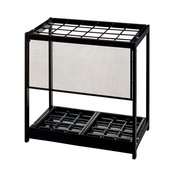 8090円 98%以上節約 TANOSEE 傘立て 折りたたみタイプ 24本用 ブラック 1台 完成品