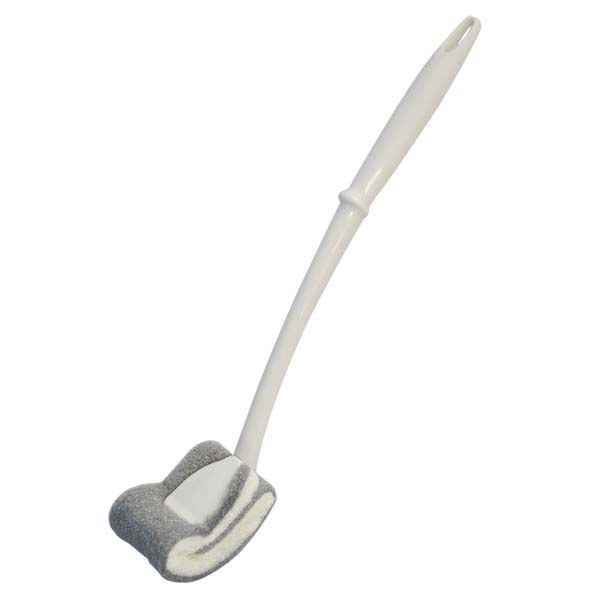 (まとめ) トイレブラシ カーブアルミクリーナー 抗菌・防カビ加工 トイレ用品 ファシル