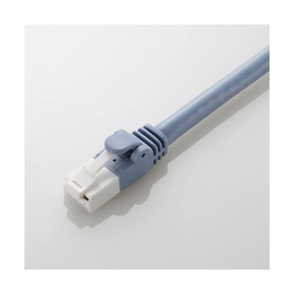 （まとめ）エレコムツメ折れ押しとどめるローカルエリアネットワーク有線テレビ(Cat6A相応う) 青色 10.0m LD-GPAT/BU100 1本【×3仕掛ける】