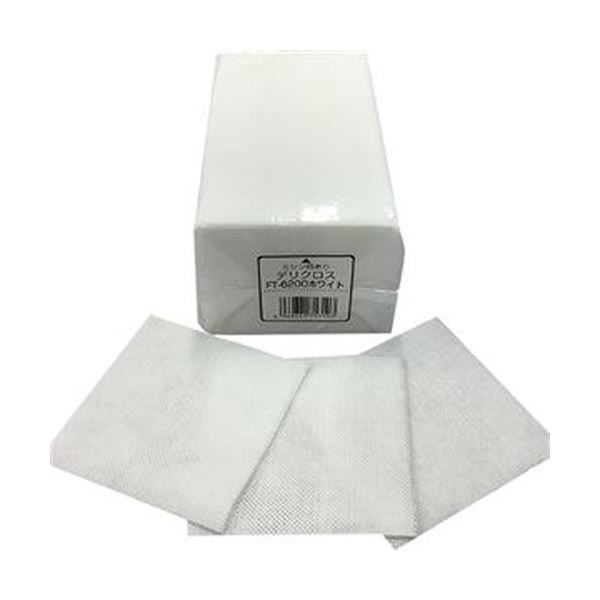 （まとめ）日本の首都医学的 デリクロス 20×20珊 白いこと FT-6200 1容器に並べる（100枚）【×20書き割り】