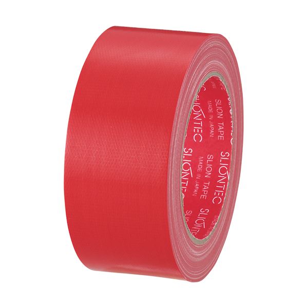 (まとめ) スリオンテック カラー布テープ 50mm×25m 赤 343702RD 1巻 【×30セット】
