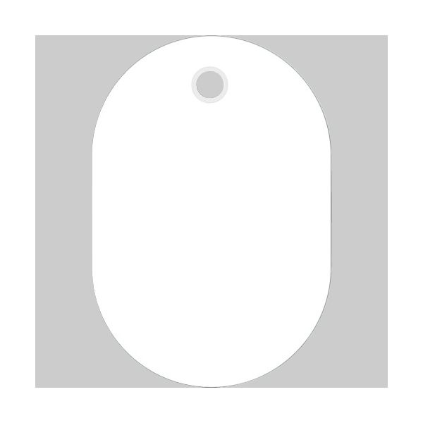（まとめ） 日本緑十字社 小判札（無地札） 白60×40粍 スチロール脂 200021 1枚 【×50仕掛ける】