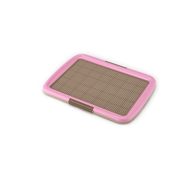 （まとめ）しつけるトレーメッシュプラスM ピンク (ペット用品) (×2セット）【代引不可】