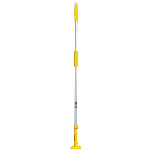 〔まとめ〕 ハンドルのみ FXハンドル モップ用 アルミ柄S 全長約138cm×3セット イエロー 掃除用品 清掃用品 生活雑貨