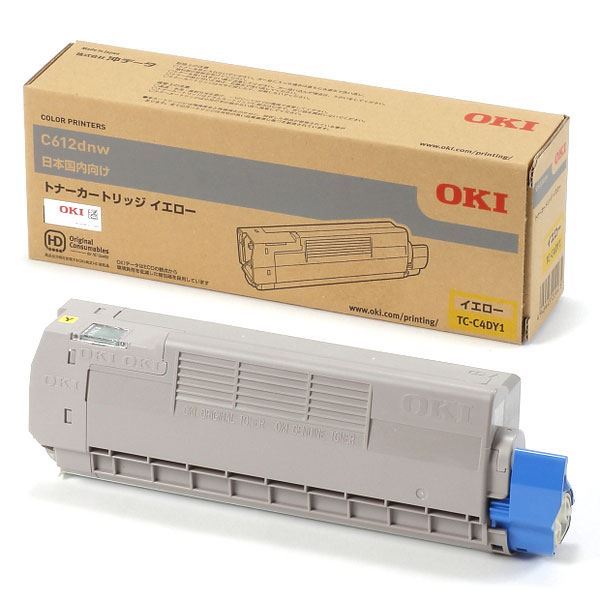 （まとめ） 【完全無欠品】 OKI TC-C4DY1 トナーカートリッジ 黄色 【×3仕掛ける】