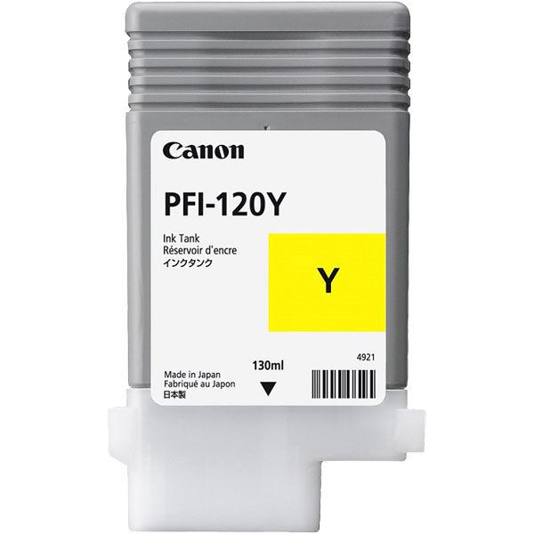 （まとめ）【完全無欠品】CANON 2888C001 PFI-120Y インキ貯蔵タンク 黄色【×5仕掛ける】