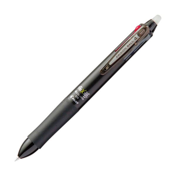 (まとめ) パイロット 多色ゲルインキボールペンフリクションボール4 0.5mm （軸色：ブラック） LKFB-80EF-B 1本 【×10セット】