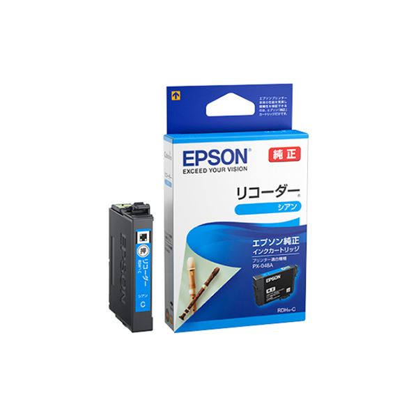 (まとめ) エプソン インキ薬莢 リコーダーシアン RDH-C 1個  【×10仕掛ける】