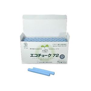 (まとめ) 日本チョーク エコ車輪止め72 青 ECO-3 1箱（72本）  【×10仕掛ける】
