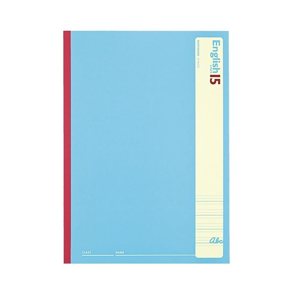 (まとめ) コクヨ 英習帳(無線とじ)6号(セミB5) 15段並罫 30枚 ノ-G3F15N 1セット(5冊) 【×5セット】