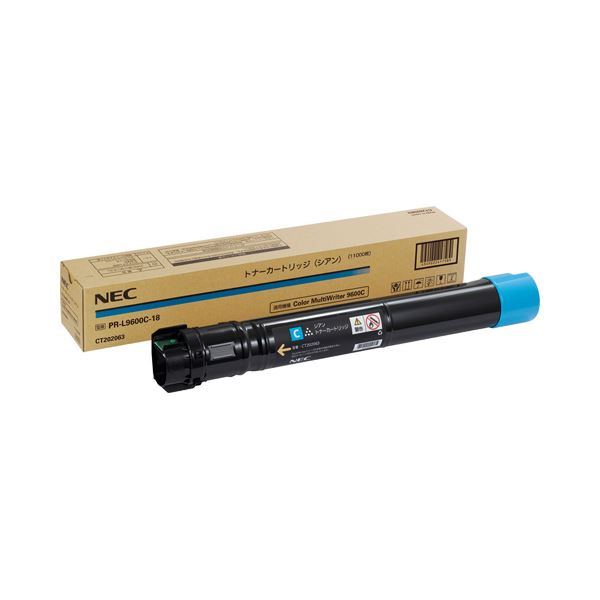 NEC 大電気容量トナーカートリッジ シアン PR-L9600C-18 1個 PCサプライ・消耗品-インクカートリッジ