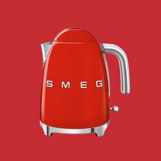 ★アウトネットボール★【飾りつけ箱に持ちはこび時傷つけるあり】【日本定まり品】smeg Kettle KLF03 Red赤いこと /SMEG/スメッグ/明かり湯わかし/明かりポット/イタリア共和国家電
