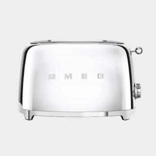 ★アウトネットボール★【飾りつけ箱に持ちはこび時疵付けるあり】【日本置き目品】smeg Toaster TSF01 しろがね色 ChromeCr /SMEG/スメッグ/トースター/イタリア共和国家電