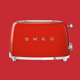 ★アウトネットボール★【飾りつけ箱に持ちはこび時疵付けるあり】【日本置き目品】smeg Toaster TSF01 Red赤いこと /SMEG/スメッグ/トースター/イタリア共和国家電