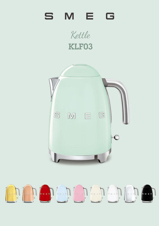 Smeg Kettle KLF03 RoseGoldローズゴールド SMEG スメッグ 電気ケトル