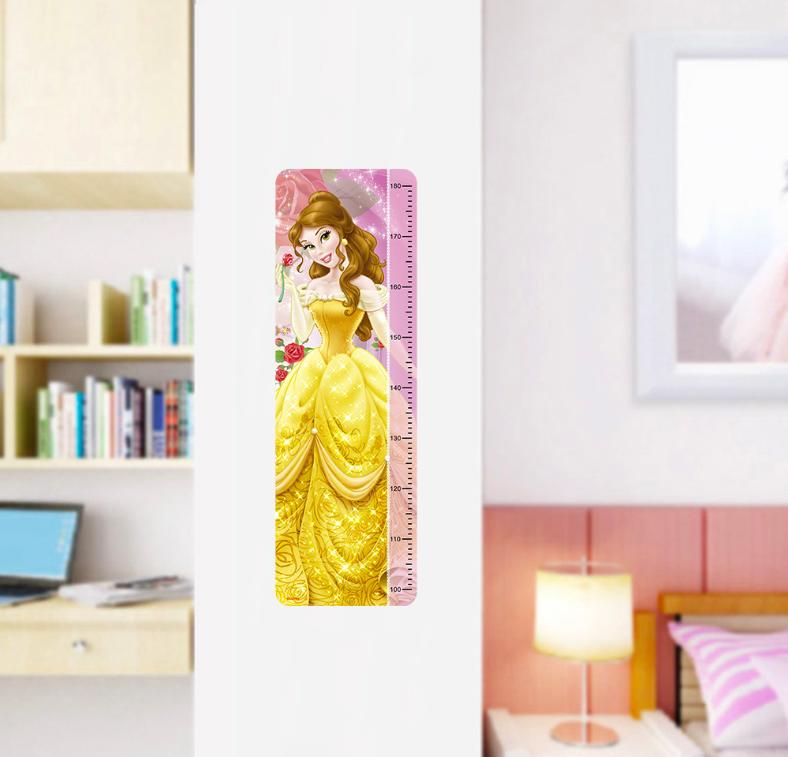 楽天市場 ディズニープリンセス Disney Princess ベルの身長計100 180cm ウォールステッカー Cyber Gate 楽天市場店