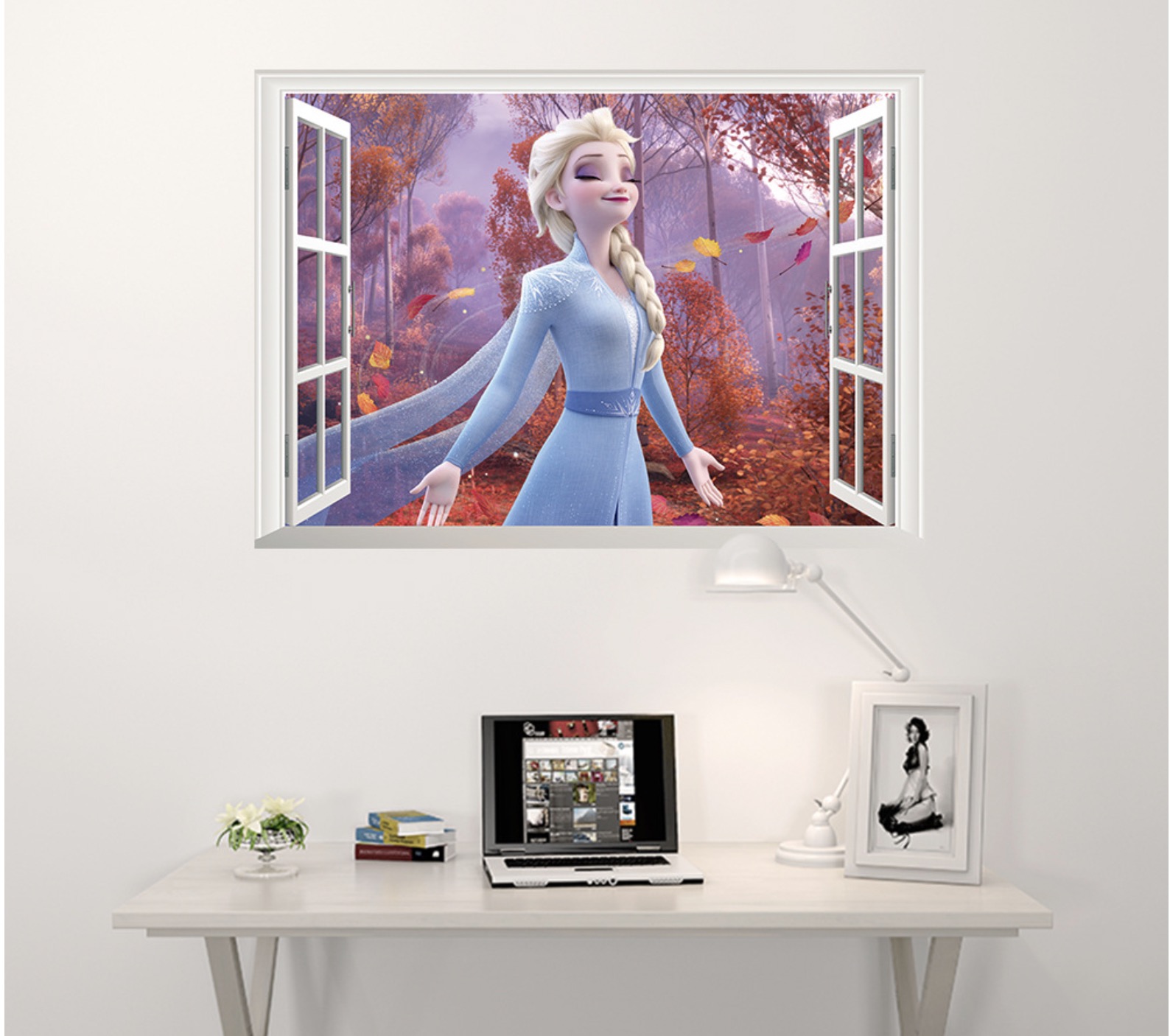 楽天市場 Disney Frozen ディズニー プリンセス アナと雪の女王 エルサ ウインド ウォールステッカー ウォール ステッカー ポスター シール 貼って はがせる 壁紙 壁シール 子供部屋 N Cyber Gate 楽天市場店