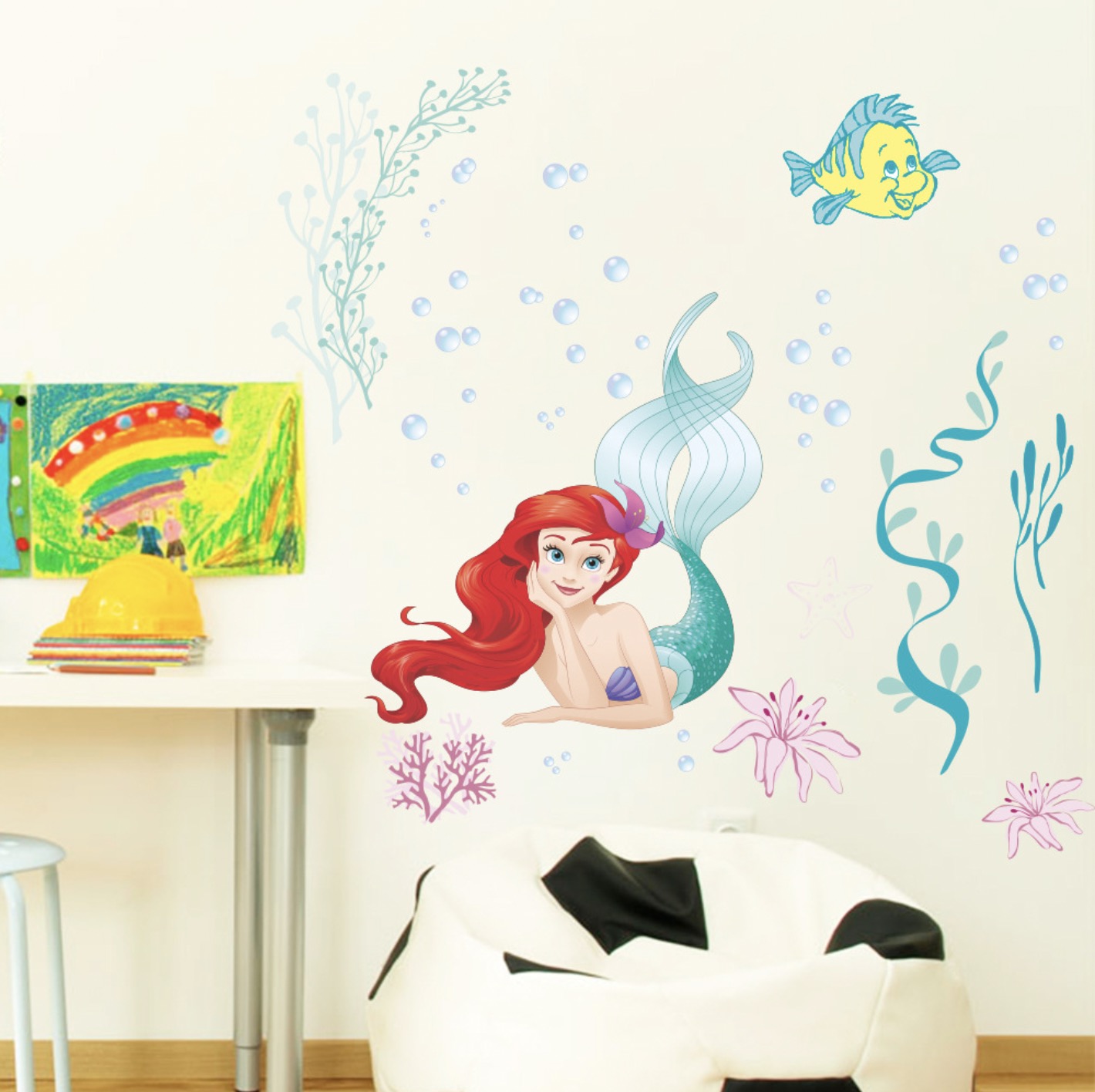 【楽天市場】【リトルマーメイド】THE LITLE MARMAID Disney アリエル ディズニーウォールステッカー ウォール ステッカー ...