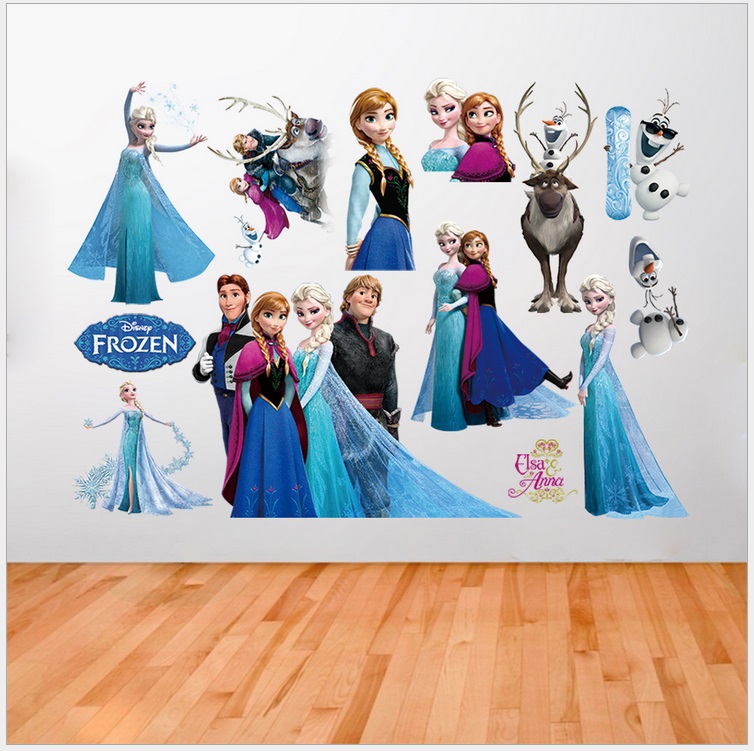 楽天市場 Disney Frozen Zy50 70 ディズニー プリンセス アナと雪の女王 アナ エルサ オラフ ウォールステッカー ウォール ステッカー ポスター シール 北欧 激安 貼って はがせる 壁紙 壁シール 子供部屋 Cg Cyber Gate 楽天市場店