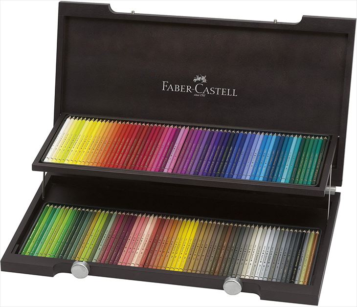 ファーバーカステル Faber Castell ポリクロモス色鉛筆 大人の塗り絵 画材 筆記具 コロリアージュ 鉛筆 文具 パステル 1色セット 似顔絵 ぬり絵 文房具 色えんぴつ デッサン 安心の海外正規品 ドイツ スケッチ 写生 直輸入 木箱