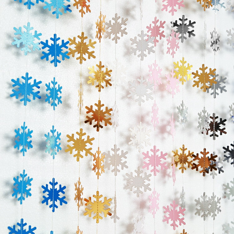 スノー ガーランド冬 クリスマス オーナメント 雪 雪景色飾り