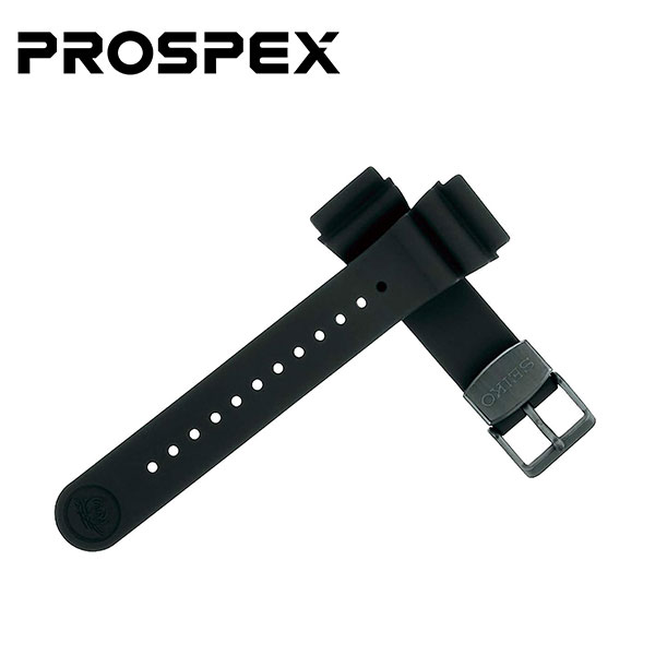 セイコー プロスペックス SEIKO PROSPEX シリコン製オプションバンド 腕時計 ベルト 時計ベルト R7C03DR ブラック 黒 チタン 22mm 正規品｜MSG 時計ベルトショップ