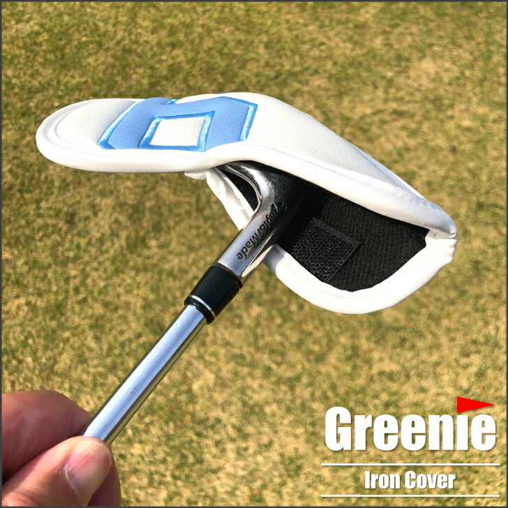 市場 Greenie セット アイアンカバー グリーニー Golf レザー フェースカバー ゴルフ PU 10点 ヘッドカバー アイアン ドライバー