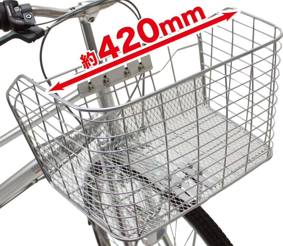 楽天市場】自転車 カゴ 大きい ワイド 前用 フロント おしゃれ 半籐風