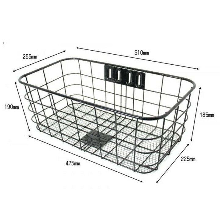 楽天市場】自転車 カゴ 大きい ワイド 前用 フロント おしゃれ 半籐風