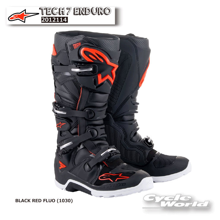 【楽天市場】 正規品【ALPINESTARS】TECH 7 ENDURO《2012114》BLACK GRAY RED FLUO (1133)  テック7 エンデューロ ブーツ アルパインスターズ モトクロス オフロードブーツ オフロード イタリア取り寄せ【バイク用品】 : バイク用品専門店  ...