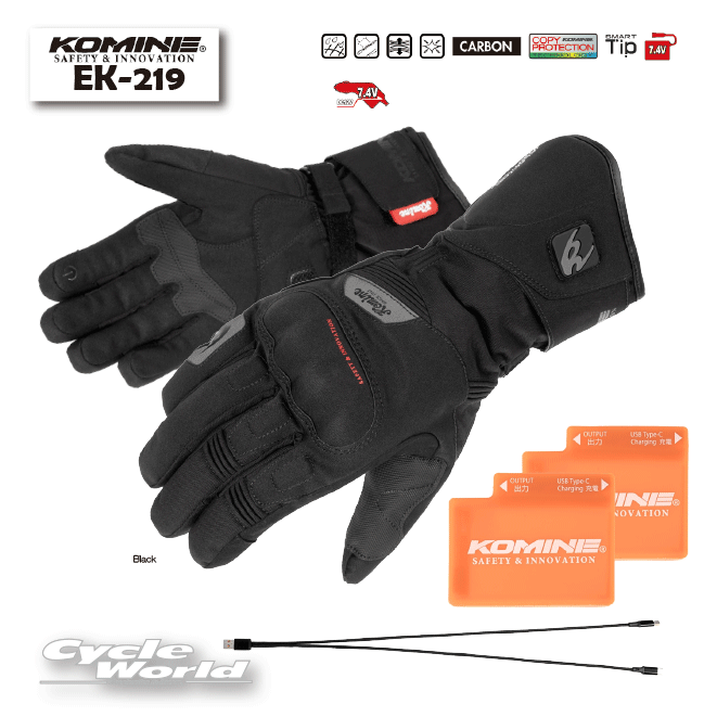 楽天市場】コミネ EK-220 ライディングヒートグローブセット KOMINE 08