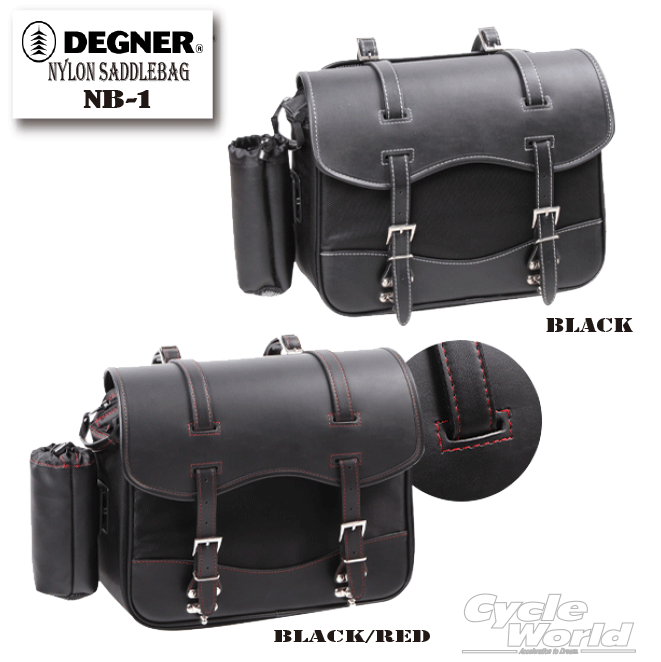 【楽天市場】☆【DEGNER】【NB-1】ナイロンサドルバッグ NYLON SADDLEBAG シングルサドルバッグ アメリカン 国産