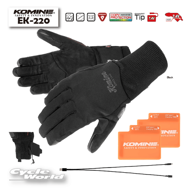 楽天市場】☆*【KOMINE】EK-216 12VプロテクトE-グローブ 電熱 秋冬