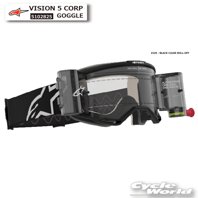 ☆正規品【ALPINESTARS】VISION 5 CORP GOGGLE《5102825》 ゴーグル ツーリング オフロード レース アルパインスターズ イタリア 取り寄せ【バイク用品】