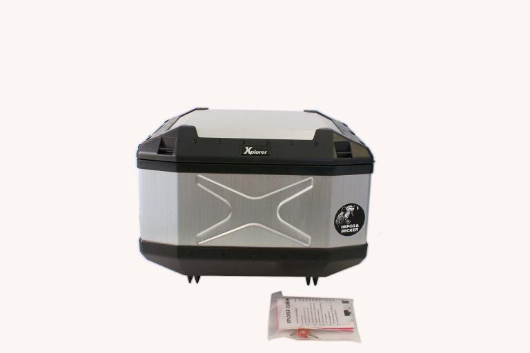 ☆《HEPCO&BECKER》（610212-0000）XPLORER　トップケース45　シルバー 　リアボックス リアキャリア パニアケース リアケース トップケース　ハードケース　エクスプローラー　ヘプコ＆ベッカー　ヘプコアンドベッカー【バイク用品】