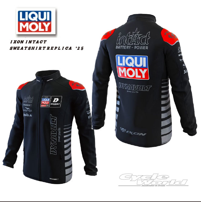 ☆ 【LIQUIMOLY】IXON INTACT SWEATSHIRT REPLICA ’25 リキモリ オリジナル ド 吸汗速乾 スウェットシャツ エンジンオイルブランド 【バイク用品】