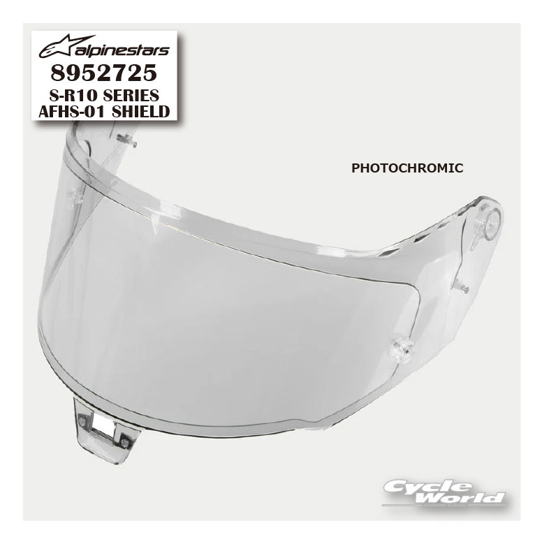 ☆【対応】【ALPINESTARS】8952725《S-R10 SERIES》AFHS-01 SHIELD PHOTOCHROMIC ヘルメット シールド アルパインスターズ 【バイク用品】